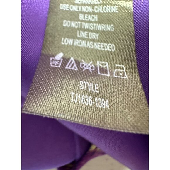 Charlie Jade Maxi Dress Small Purple Yellow Chiffon Animal Print Party Event - Picture 8 of 11